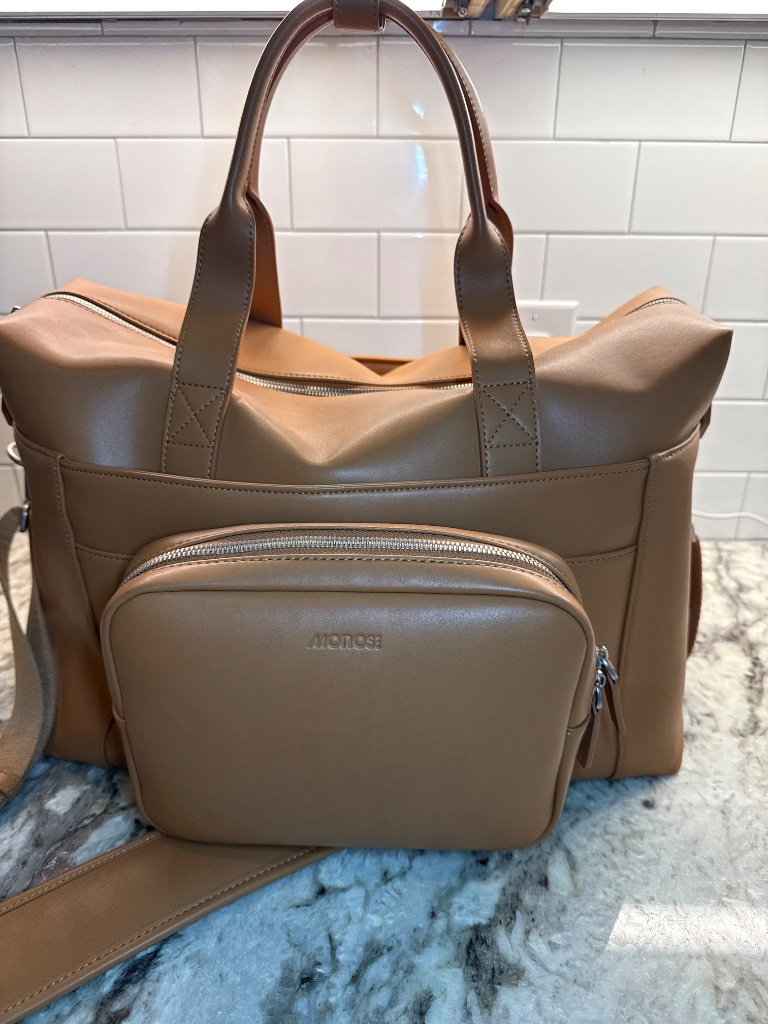 Monos Metro Duffel Tan Vegan Leather — image 2 of 6